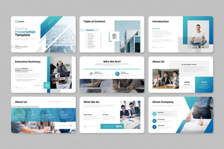 Corporate Google Slides Presentation Template, Slide 2, 14322, Business — PoweredTemplate.com