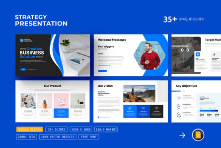 Business Strategy Google Slides Presentation Template, Google幻灯片主题, 14327, 商业 — PoweredTemplate.com
