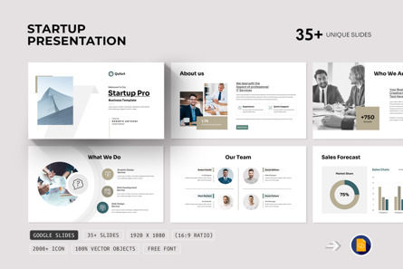 Business Startup Google Slides Presentation Template, Google Slides Theme, 14328, Business — PoweredTemplate.com