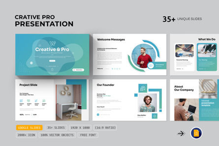 Creative Pro Google Slides Presentation Template, Tema de Google Slides, 14332, Negocios — PoweredTemplate.com