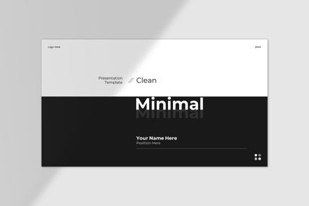 Clean Minimal PowerPoint Template, Deslizar 5, 14346, Negócios — PoweredTemplate.com