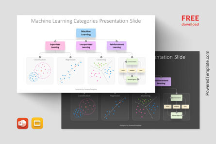 Free Machine Learning Categories Presentation Template, Free Google Slides Theme, 14348, Flow Charts — PoweredTemplate.com