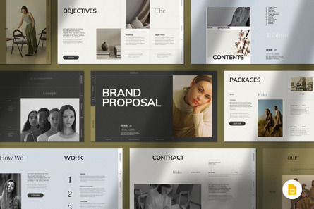 Brand Proposal Presentation, Tema de Google Slides, 14353, Negocios — PoweredTemplate.com