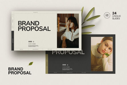 Brand Proposal Presentation, Modello PowerPoint, 14356, Lavoro — PoweredTemplate.com
