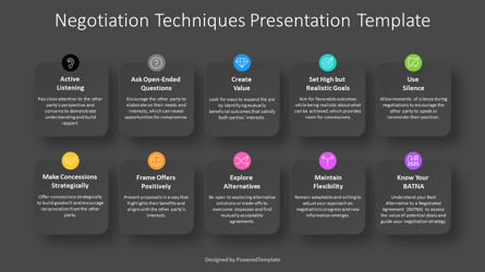 Free Negotiation Techniques Presentation Template, Slide 3, 14360, Careers/Industry — PoweredTemplate.com
