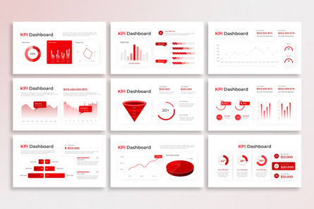 Pro KPI Dashboard - PowerPoint Template, 幻灯片 3, 14361, 商业 — PoweredTemplate.com