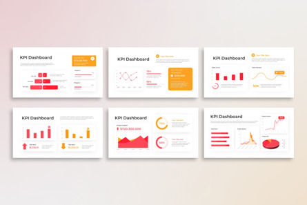 KPI Dashboard Modern Clean - PowerPoint Template, Slide 2, 14364, Business — PoweredTemplate.com