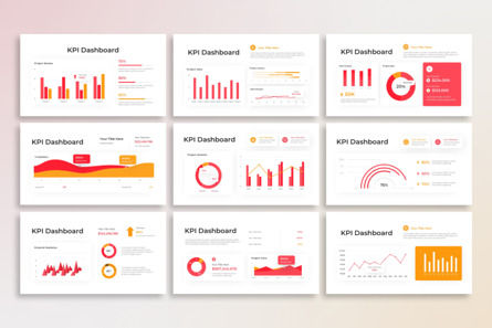 KPI Dashboard Modern Clean - PowerPoint Template, Slide 3, 14364, Business — PoweredTemplate.com