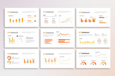 KPI Dashboard Report - PowerPoint Template, Slide 3, 14367, Business — PoweredTemplate.com