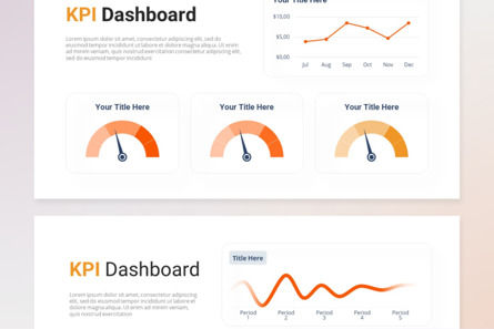 KPI Dashboard Report - PowerPoint Template, Slide 4, 14367, Business — PoweredTemplate.com