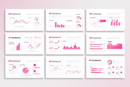 Company KPI Dashboard - PowerPoint Template, Slide 3, 14370, Business — PoweredTemplate.com