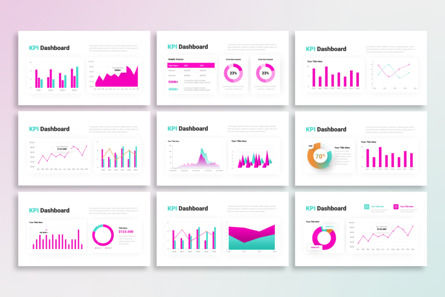 Playful KPI Dashboard - PowerPoint Template, Dia 3, 14371, Bedrijf — PoweredTemplate.com