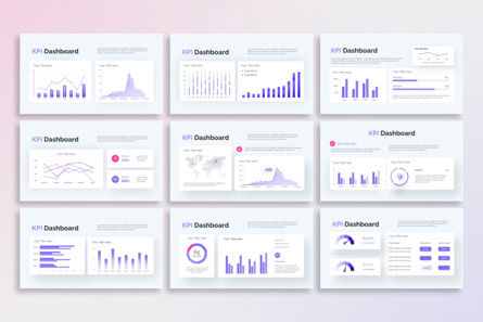 Simple KPI Dashboard - PowerPoint Template, Slide 3, 14372, Business — PoweredTemplate.com