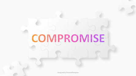 Unity in Negotiation - The Power of Compromise Presentation Template, Slide 2, 14374, Consulting — PoweredTemplate.com