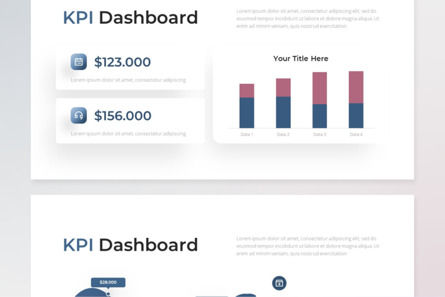 Contemporary KPI Dashboard - PowerPoint Template, Deslizar 4, 14378, Negócios — PoweredTemplate.com