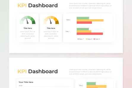 Modern Soft KPI Dashboard - PowerPoint Template, Diapositive 4, 14379, Business — PoweredTemplate.com