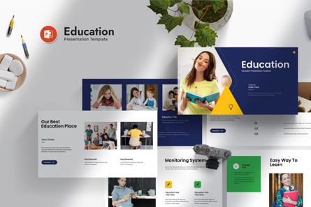 Education PowerPoint Presentation Template, PowerPoint Template, 14381, Education & Training — PoweredTemplate.com