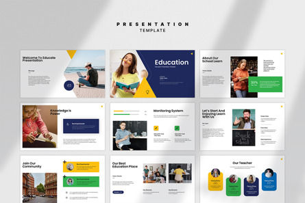 Education PowerPoint Presentation Template, Deslizar 7, 14381, Education & Training — PoweredTemplate.com