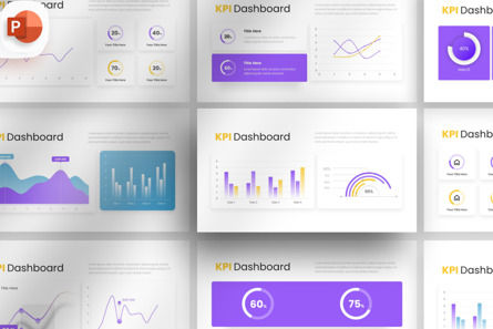 KPI Dashboard Analysis - PowerPoint Template, Modelo do PowerPoint, 14382, Negócios — PoweredTemplate.com