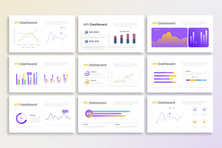 KPI Dashboard Analysis - PowerPoint Template, スライド 3, 14382, ビジネス — PoweredTemplate.com