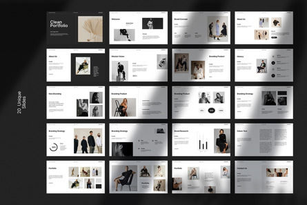 Clean Portfolio Presentation Template, Diapositive 10, 14383, Business — PoweredTemplate.com