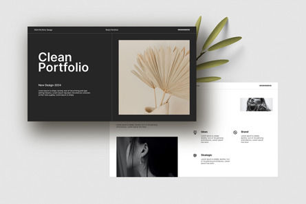 Clean Portfolio Presentation Template, Diapositiva 4, 14383, Negocios — PoweredTemplate.com