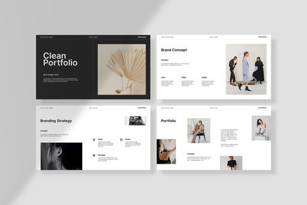 Clean Portfolio Presentation Template, Slide 6, 14383, Bisnis — PoweredTemplate.com