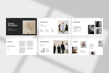 Clean Portfolio Presentation Template, スライド 8, 14383, ビジネス — PoweredTemplate.com