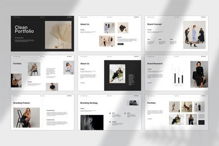 Clean Portfolio Presentation Template, Dia 9, 14383, Bedrijf — PoweredTemplate.com