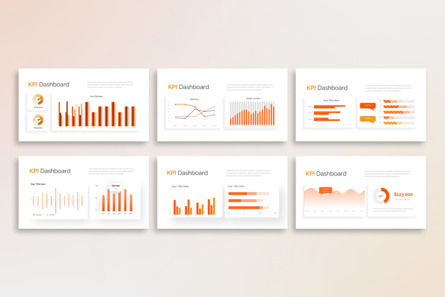 Elegant KPI Dashboard - PowerPoint Template, Deslizar 2, 14385, Negócios — PoweredTemplate.com