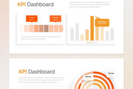 Elegant KPI Dashboard - PowerPoint Template, Slide 4, 14385, Lavoro — PoweredTemplate.com