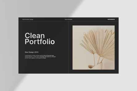 Clean Portfolio Presentation Template, Deslizar 3, 14388, Negócios — PoweredTemplate.com