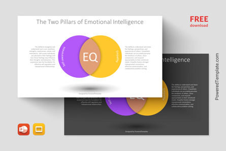 Free Two Pillars of Emotional Intelligence Presentation Template, Gratuit Theme Google Slides, 14393, Modèles commerciaux — PoweredTemplate.com