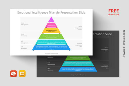 Free Emotional Intelligence Triangle Presentation Template, Gratis Google Presentaties-thema, 14395, Businessmodellen — PoweredTemplate.com