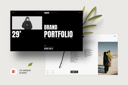 Brand Portfolio PowerPoint Template, Modelo do PowerPoint, 14397, Negócios — PoweredTemplate.com