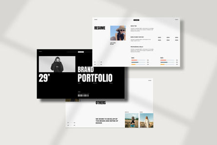 Brand Portfolio PowerPoint Template, スライド 3, 14397, ビジネス — PoweredTemplate.com