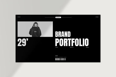 Brand Portfolio PowerPoint Template, Dia 4, 14397, Bedrijf — PoweredTemplate.com