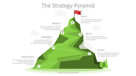 Free Strategy Pyramid Presentation Template, Slide 2, 14401, Konsep Bisnis — PoweredTemplate.com