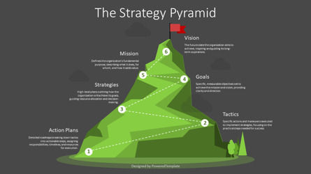 Free Strategy Pyramid Presentation Template, Slide 3, 14401, Concetti del Lavoro — PoweredTemplate.com