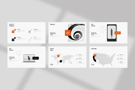Clean Mini PowerPoint Template, Diapositive 6, 14404, Business — PoweredTemplate.com