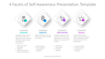 Free 4 Facets of Self-Awareness Presentation Template, 슬라이드 2, 14406, 컨설팅 — PoweredTemplate.com