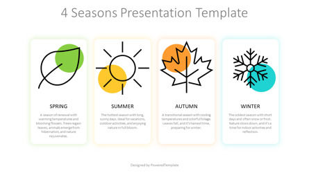 Free 4 Seasons Presentation Template, 슬라이드 2, 14408, Education & Training — PoweredTemplate.com