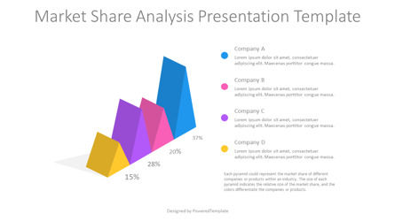 Free Market Share Analysis Presentation Template, Deslizar 2, 14412, 3D — PoweredTemplate.com