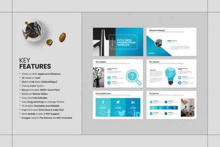 Pitch Deck PowerPoint Template, Diapositiva 2, 14415, Negocios — PoweredTemplate.com