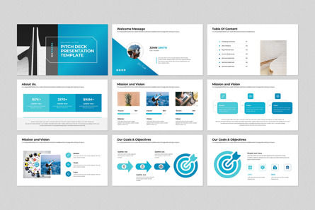 Pitch Deck PowerPoint Template, Diapositiva 5, 14415, Negocios — PoweredTemplate.com