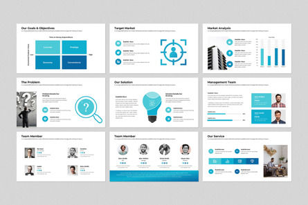 Pitch Deck PowerPoint Template, Diapositiva 6, 14415, Negocios — PoweredTemplate.com