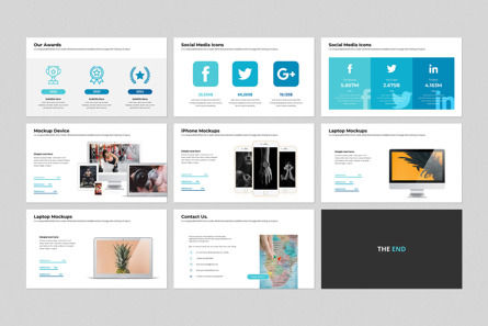 Pitch Deck PowerPoint Template, Diapositiva 8, 14415, Negocios — PoweredTemplate.com