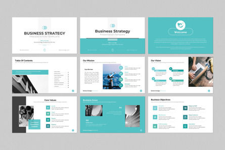 Business Strategy Google Slides Template, Dia 5, 14416, Bedrijf — PoweredTemplate.com