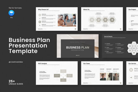 Business Plan Keynote Template, Template Keynote, 14417, Bisnis — PoweredTemplate.com