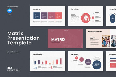 Matrix Keynote Template, 苹果主题演讲模板, 14420, 商业 — PoweredTemplate.com